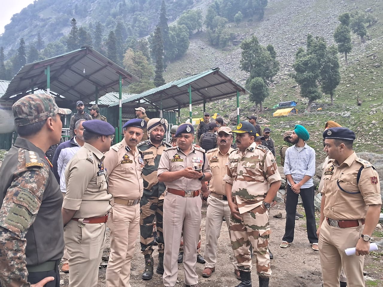 'SANJY-2024 arrangements; IGP Kashmir visits Navyug Tunnel to Chandanwari, conducted security review meetings.'